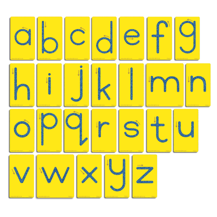 Wooden Sandpaper Alphabet Letter - a to z & Discover your Fingers