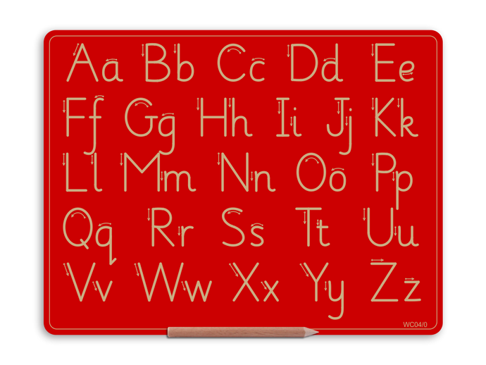 Wooden Combo Alphabet Boards - Capital & Lowercase