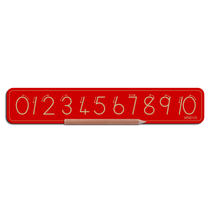 Wooden Number Board - 0 to 10