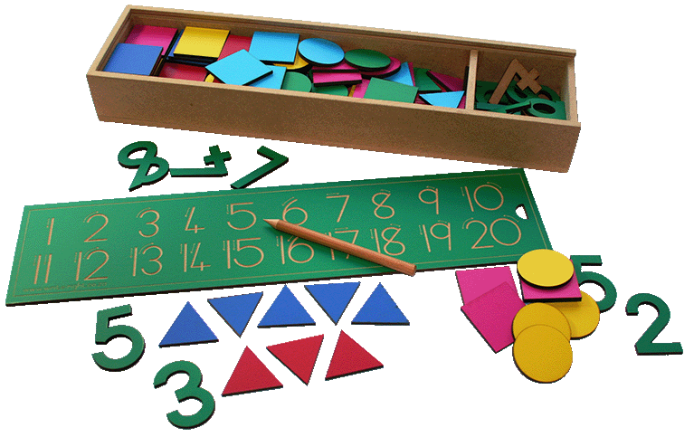 Wooden Numbers and counters 1 - 20 in a Box – WriteRight