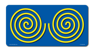 Finger Track Double Spiral Doodle Board for Bilateral integration Double