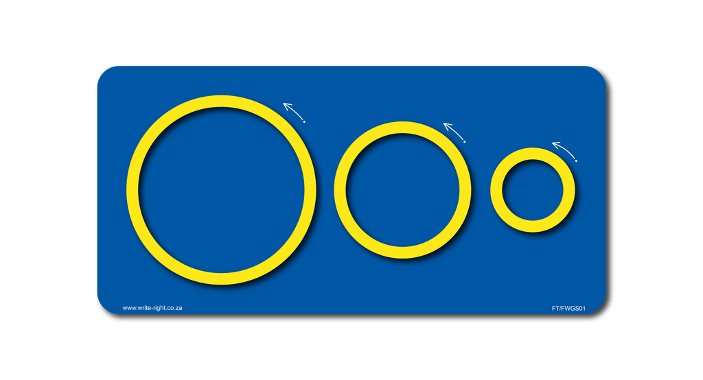 Finger Track Basic Shapes Big to Small - Circles – WriteRight