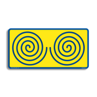 Wooden Double Spiral Doodle Board for Bilateral integration