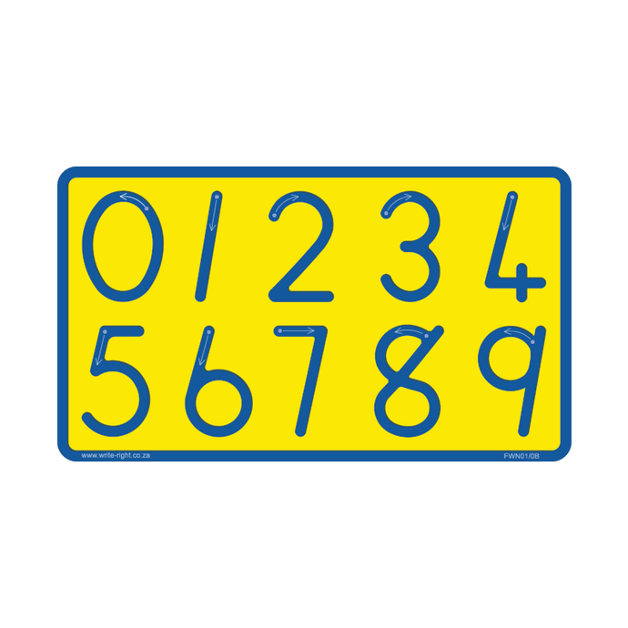 Wooden Number Board  0 - 9 for Finger Tracing