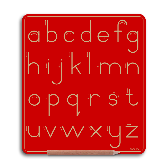 Wooden Alphabet Board - Lower case - Std Print