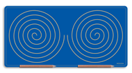 Wooden Double Spiral Doodle Board for Bilateral integration
